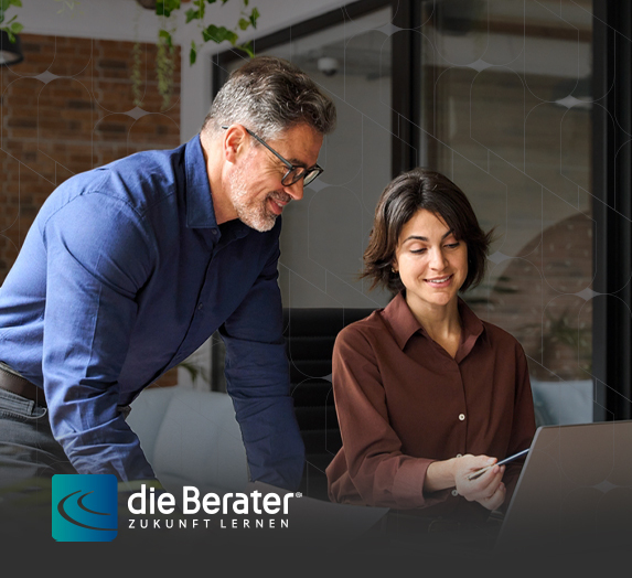 Kurs bei die Berater, Symbolbild mit Logo